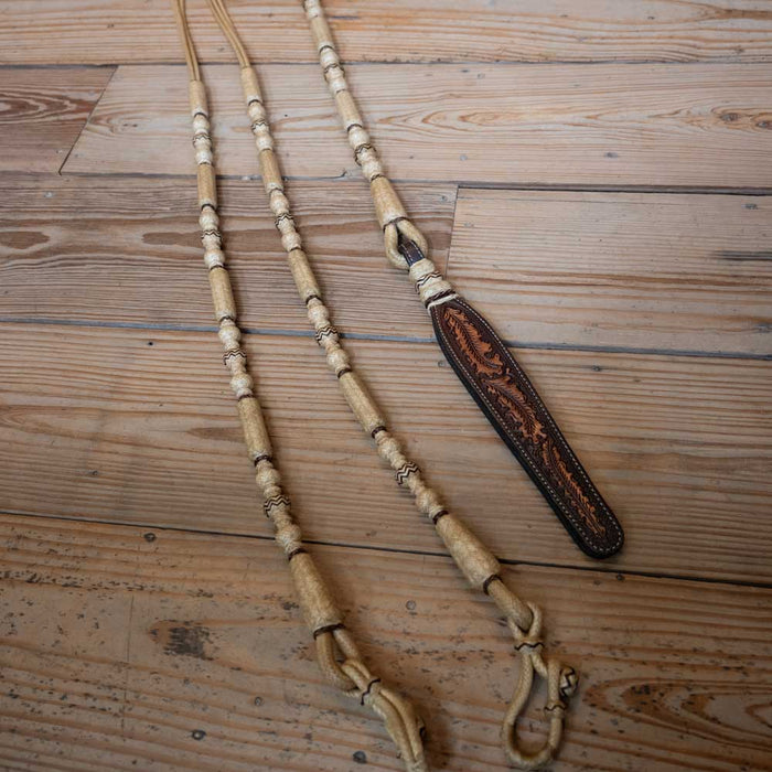 Handmade Rawhide Romel Reins Tack - Reins MISC