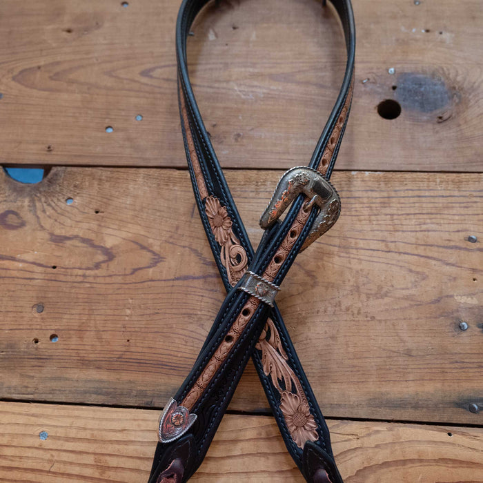 Randall Top Shelf Two-Tone Split Ear w/Premium Buckle Tack - Headstalls Randall Top Shelf