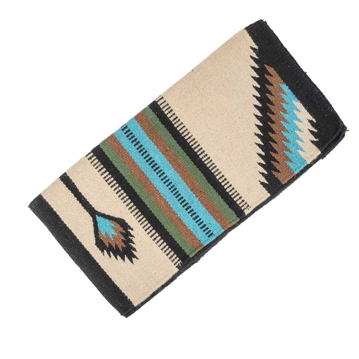 Teskey's Wool Saddle Blanket 1 Tack - Saddle Pads Teskey's Turquoise & Cream
