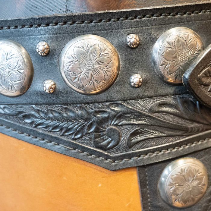 Bohlin 1940's Two-Tone Parade Chaps w/Sterling Accents Tack - Chaps & Chinks Bohlin - Hollywood CALIF.