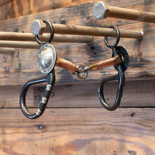 Teskey's Short Shank Copper Wrapped Lifesaver Bit Tack - Bits Teskey's