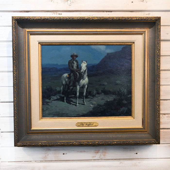 The Night Herder - Dark Sky by Olaf Wieghorst Collectibles Olaf Wieghorst
