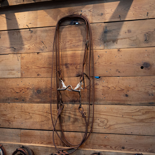 Silver Mounted Solid Port Bridle Rig Tack - Rigs MISC