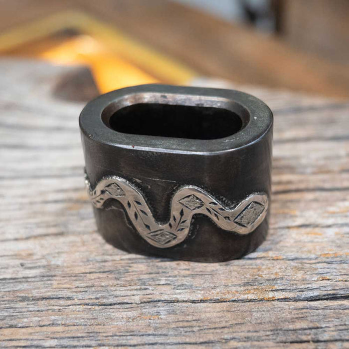 D. Conway Silver Mounted Snake Horn Knot Tack - Conchos & Hardware Dan Conway