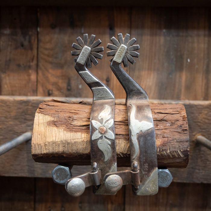 Ricky Trammell Silver Mounted Spurs Tack - Spurs Ricky Trammell