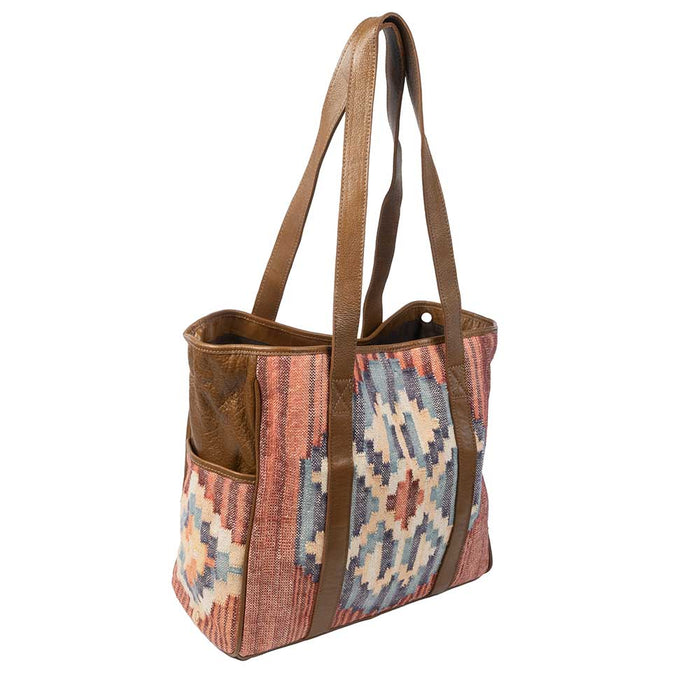 Scout Leather Co. Savannah Aztec Woven Tote WOMEN - Accessories - Handbags - Tote Bags Scout Leather Goods