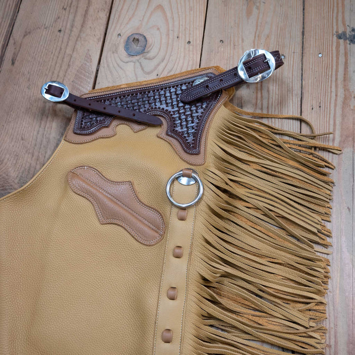 Teskey's Large Tan Versatility Shotgun Chaps Tack - Chaps & Chinks Teskeys