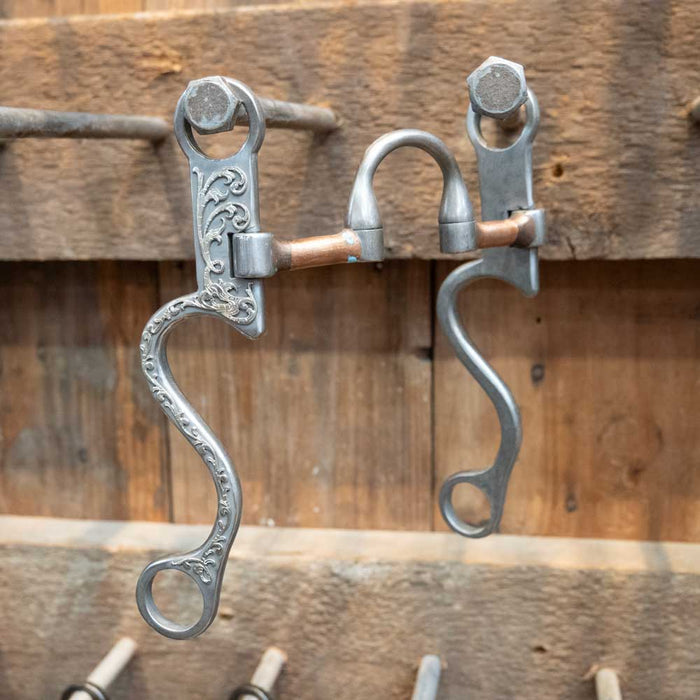 Josh Ownbey Cowboy Line Correction Bit w/Copper Bars Tack - Bits Josh Ownbey Cowboy Line