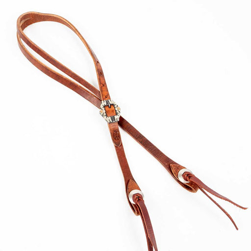 Teskey's Harness Split Ear Headstall w/Hexagon Buckle Tack - Headstalls Teskey's Heavy Oil