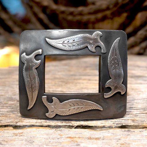 Turtle Jones Silver Leaf Buckle ACCESSORIES - Additional Accessories - Buckles Turtle Jones