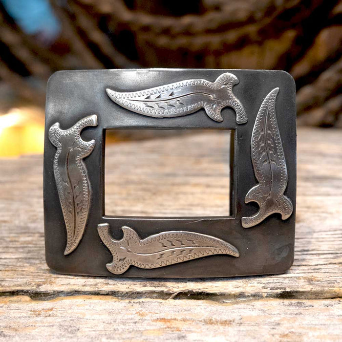 Turtle Jones Silver Leaf Buckle ACCESSORIES - Additional Accessories - Buckles Turtle Jones