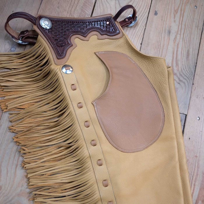 Teskey's Large Tan Versatility Shotgun Chaps Tack - Chaps & Chinks Teskeys