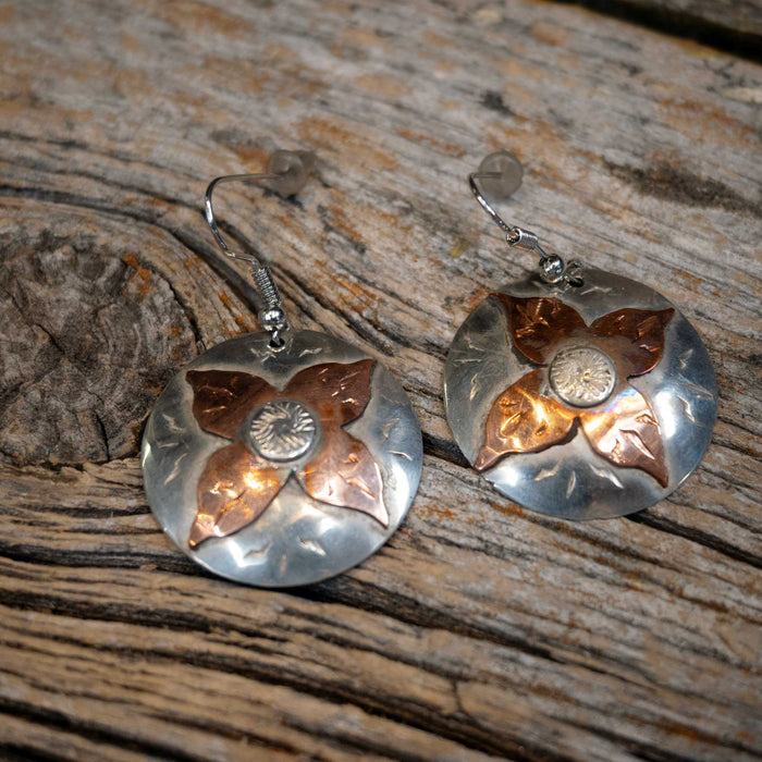 Ricky Trammell Copper Floral Earrings