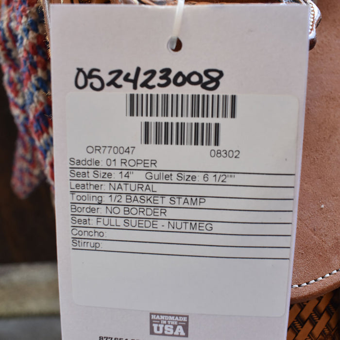 14" MARTIN ROPING SADDLE Saddles - New Martin Saddlery