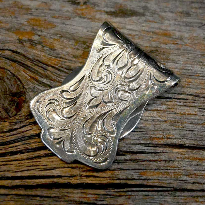 Handmade Silver Engraved Money Clip Collectibles TESKEY'S