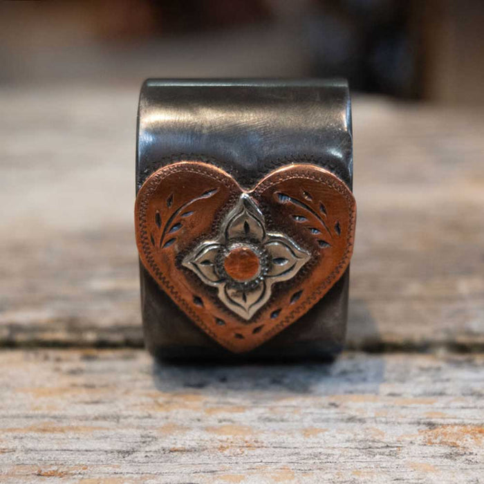 D. Conway Copper Heart Horn Knot Tack - Conchos & Hardware Dan Conway