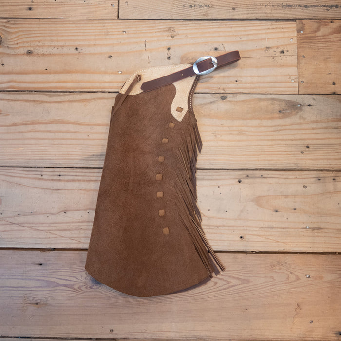 Kid's Brown Roughout Chaps Tack - Chaps & Chinks Jeremiah Miller