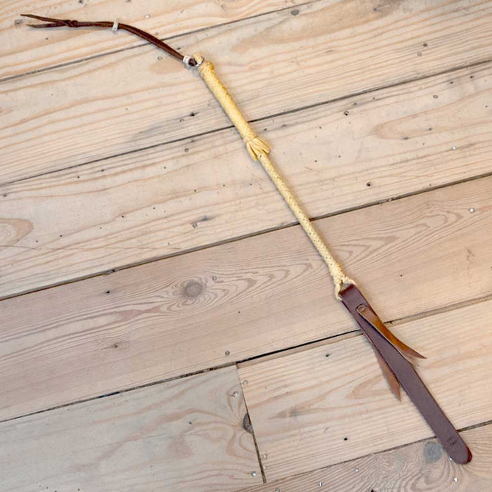 Nathan Carter Handmade 30" Quirt w/Popper Tack - Whips, Crops & Quirts Nathan Carter