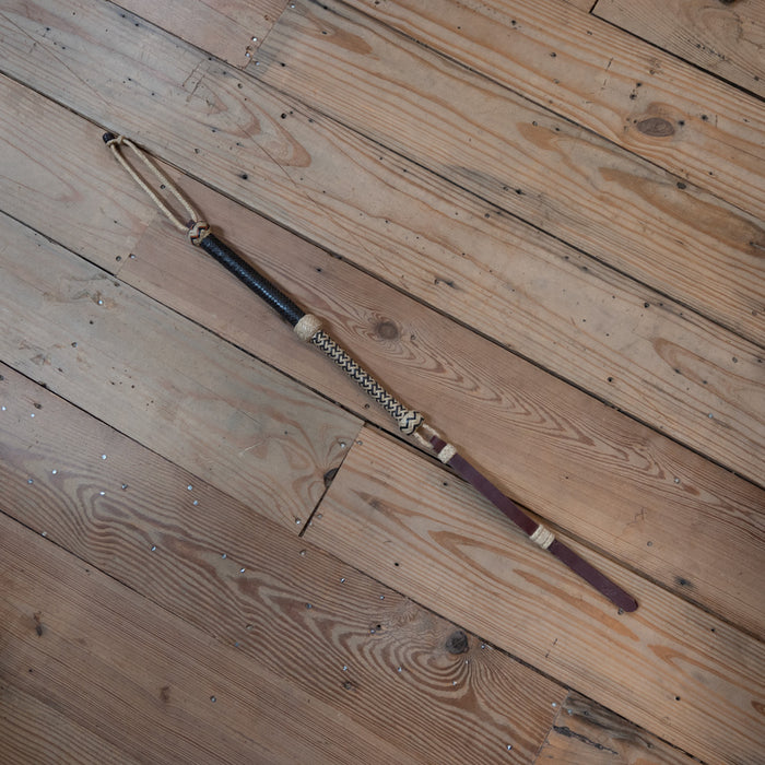 Bronc Willoughby Handmade 32" Quirt with Popper Tack - Whips, Crops & Quirts Bronc Willoughby