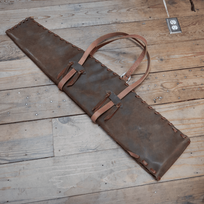 Handmade Leather Scabbard with Buckstitching