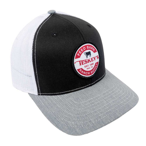 Teskey's Feed Barn Patch Cap - Black//White/Heather TESKEY'S GEAR - Baseball Caps Teskey's