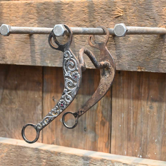 Dennis Markle - Silver Mounted Solid Port Bit TI0709 Tack - Bits Dennis Markle