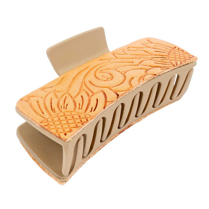 McIntire Hair Clips Tooled Sunflowers WOMEN - Accessories - Hair Accessories McIntire Saddlery