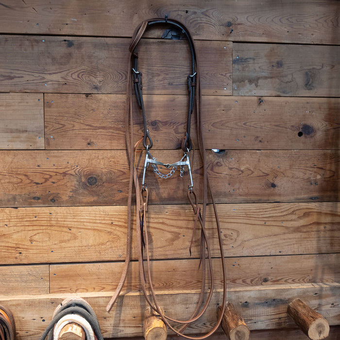 Reinsman Square Snaffle Bit Bridle Rig