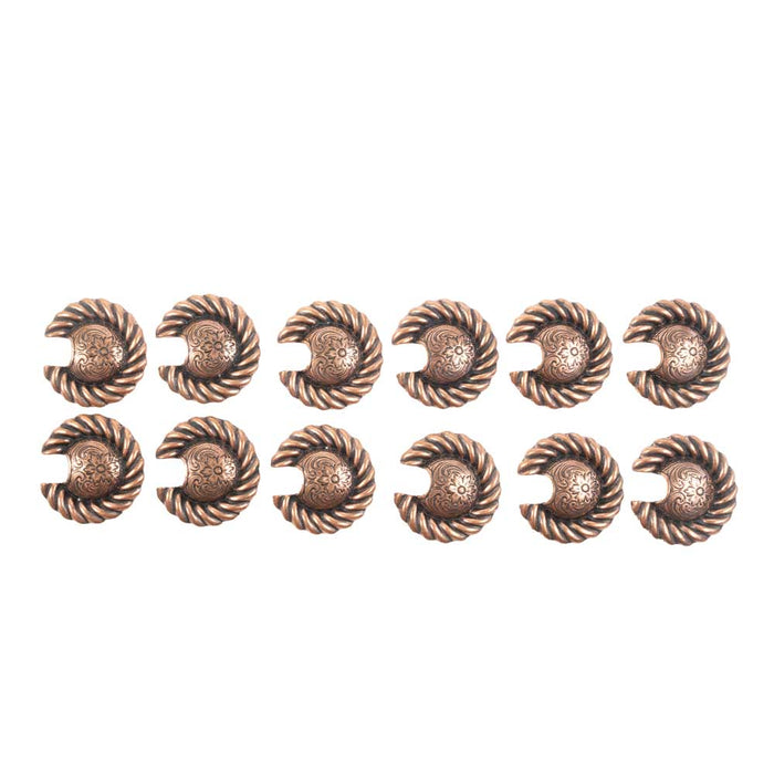 New Bronze Floral Set Of 12 1 1/2" Conchos Sale Barn MISC