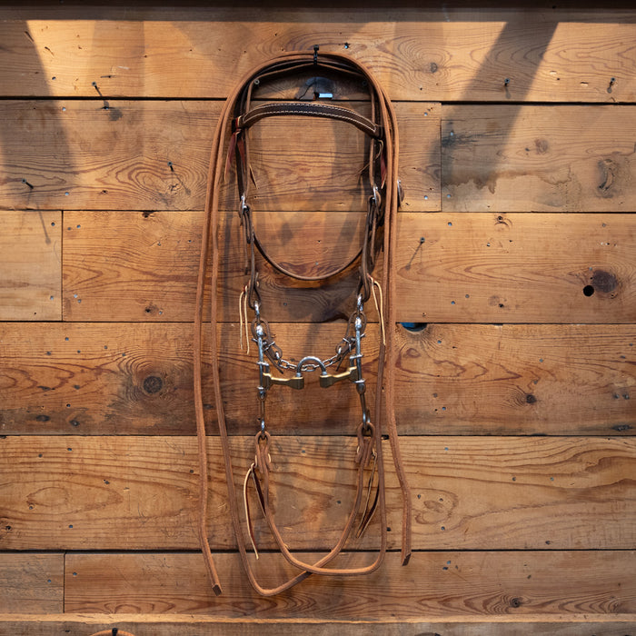 CHS Correction Bridle Rig Tack - Training Cow Horse Supply