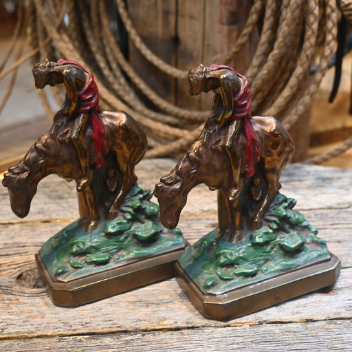 Vintage End of The Trail Bookends Collectibles Teskey's