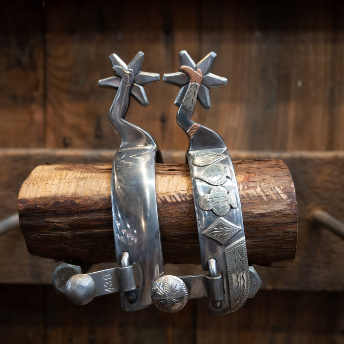 Brandon Bradley Silver Mounted Spurs Tack - Spurs Brandon Bradley