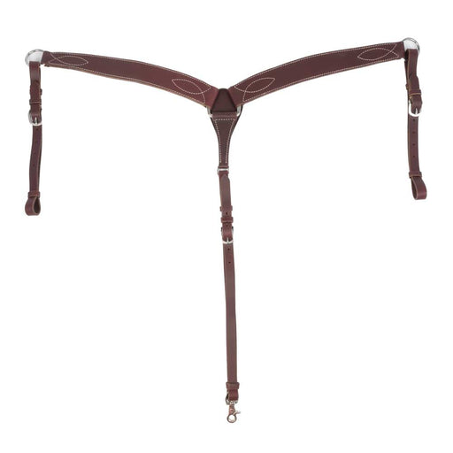 Teskey's Latigo Breast Collar w/Stitching Tack - Breast Collars Teskey's