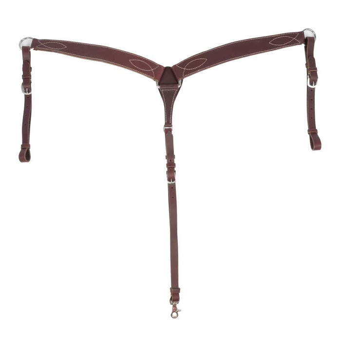Teskey's Latigo Breast Collar w/Stitching Tack - Breast Collars Teskey's