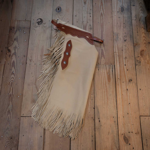 Teskeys Medium Smooth Leather Chinks Tack - Chaps & Chinks TESKEY'S