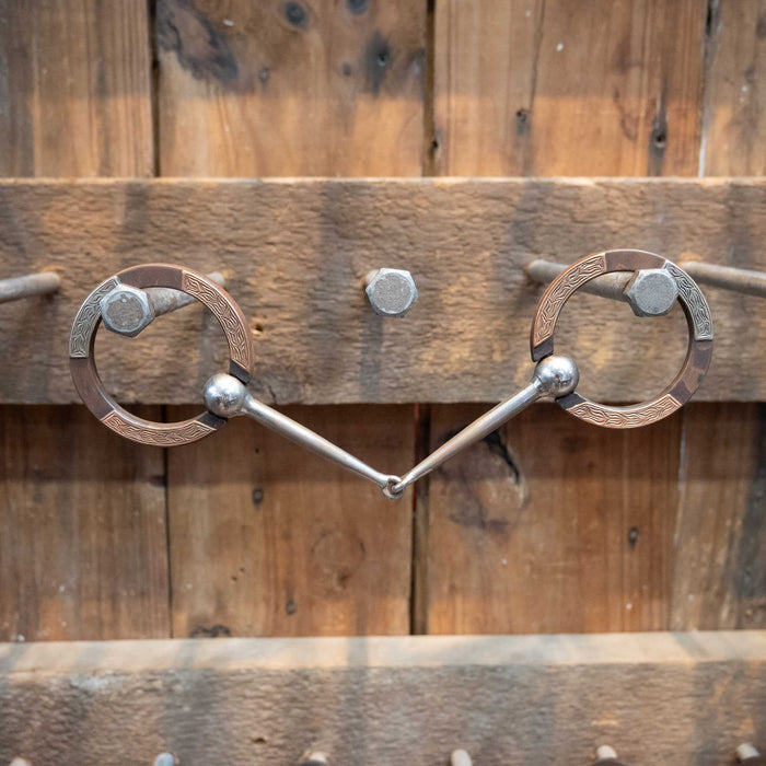 Jesse Hoover Locked O-Ring Smooth Snaffle Bit