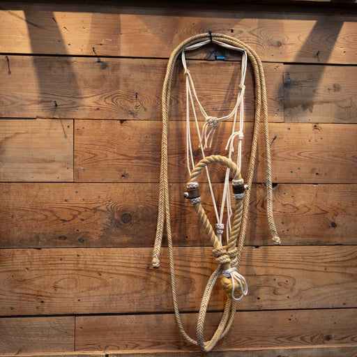 Handmade Rope Nose Bosal w/Braided Waxed Reins Tack - Nosebands & Tie Downs MISC