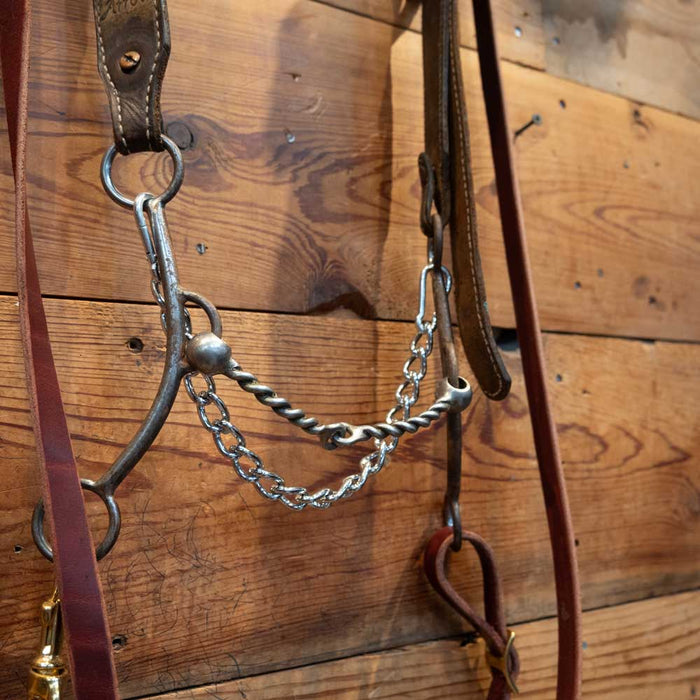 Flaharty Twisted Wire 2 Pc. Bridle Rig w/ All New Leather Tack - Rigs Flaharty