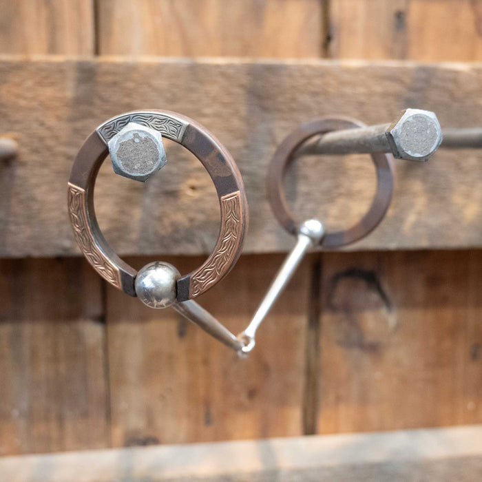 Jesse Hoover Locked O-Ring Smooth Snaffle Bit