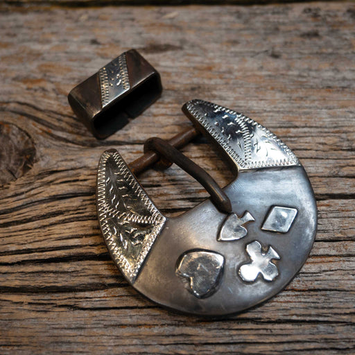 Ricky Trammell 2 Pc. Card Suits Buckle ACCESSORIES - Additional Accessories - Buckles Ricky Trammell