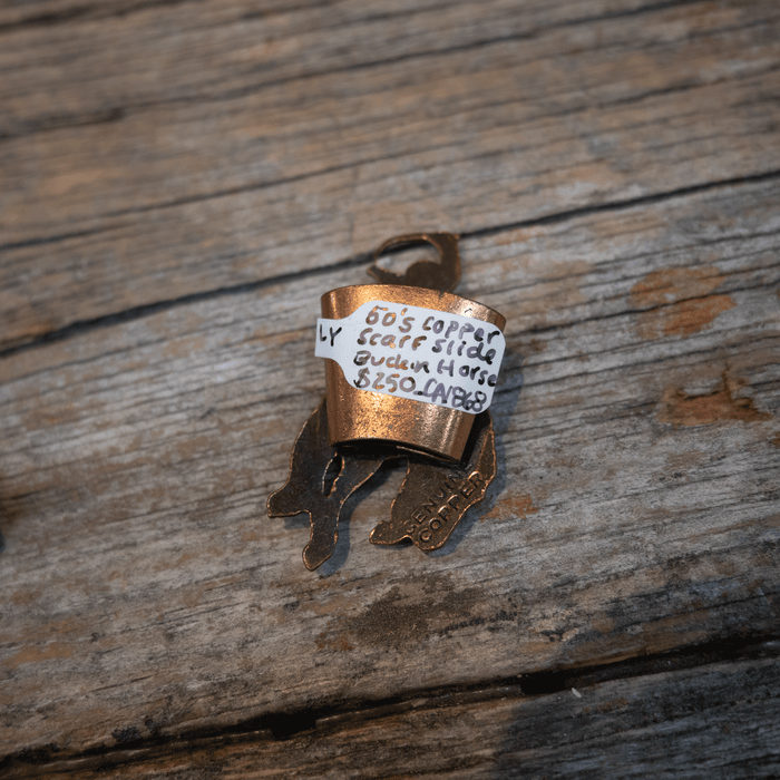 50's Copper Bucking Horse Scarf Slide