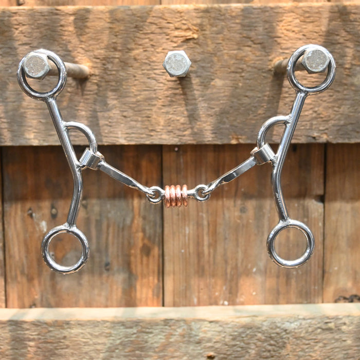 Schoneberg Casey Square Dog Bone w/ Copper Rings Bit Tack - Bits Schoneberg