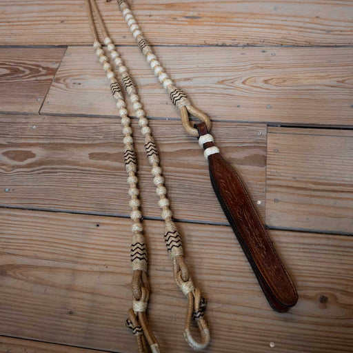 Handmade Rawhide Romel Reins Tack - Reins MISC