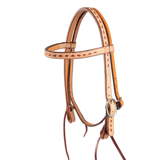 Teskey's Pony Buckstitch Headstall Tack - Headstalls Teskey's Light Oil