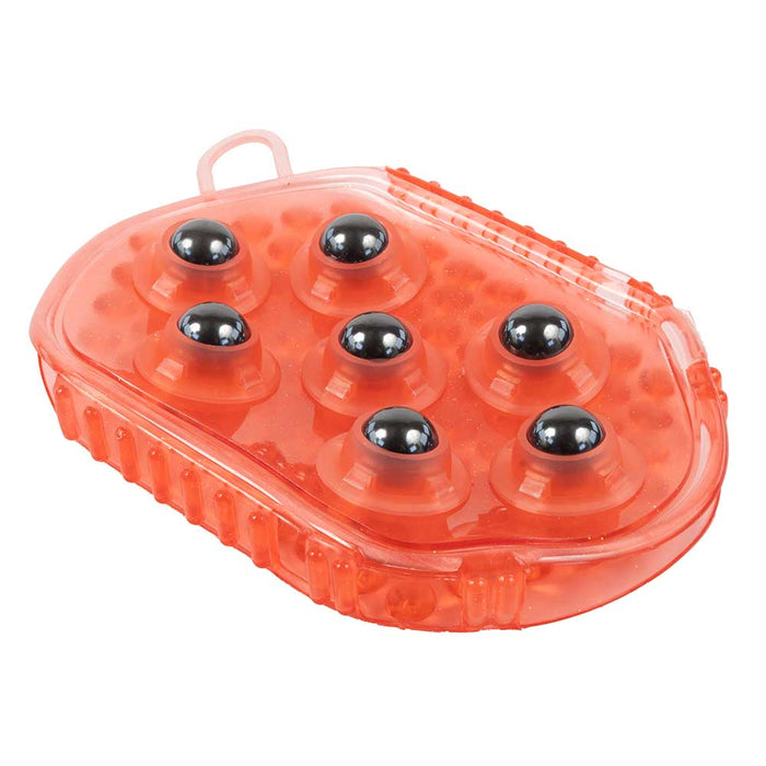 Teskey's Gel Mitt With Magnetic Massage Rollers Equine - Grooming Teskey's Red