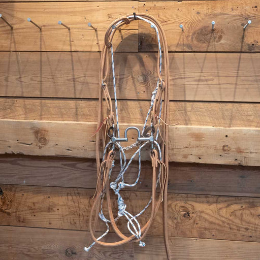 CHS Square Port Rig w/String Martingale Tack - Training Cow Horse Supply