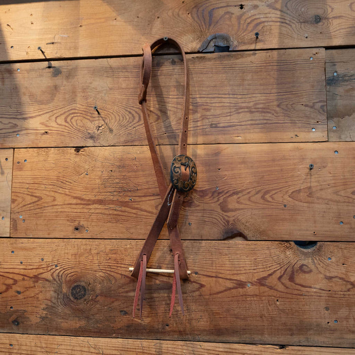 S. White Single Ear Headstall & Headstall Buckle Tack - Headstalls MISC