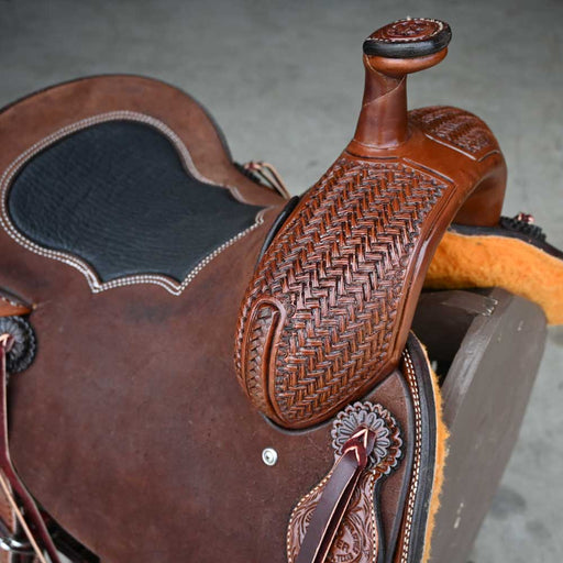 14.5" TESKEY'S PRO CUTTER RANCH CUTTER SADDLE Saddles - New Teskey's Saddlery