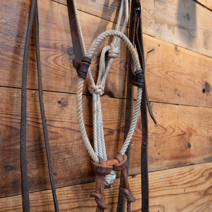 Loping Hackamore w/ Leather Split Reins Tack - Nosebands & Tie Downs misc