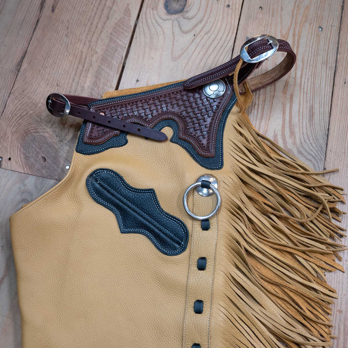 Teskey's Large Tan Versatility Shotgun Chaps Tack - Chaps & Chinks Teskeys